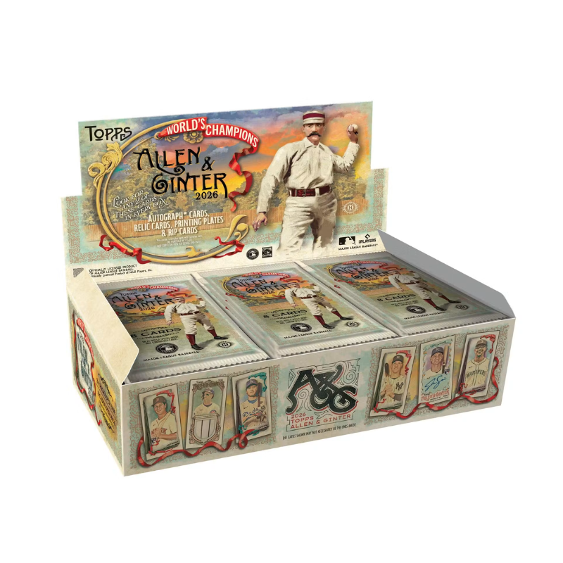 resizingforshopify-2026-10-01T161218.217-2 2026 Topps Allen & Ginter Baseball Hobby 12 Box Case - Image 1