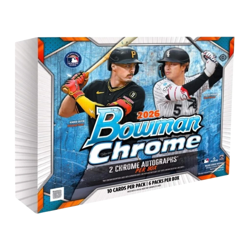 resizingforshopify_83-2 2026 Bowman Chrome Baseball Hobby Box - Image 1